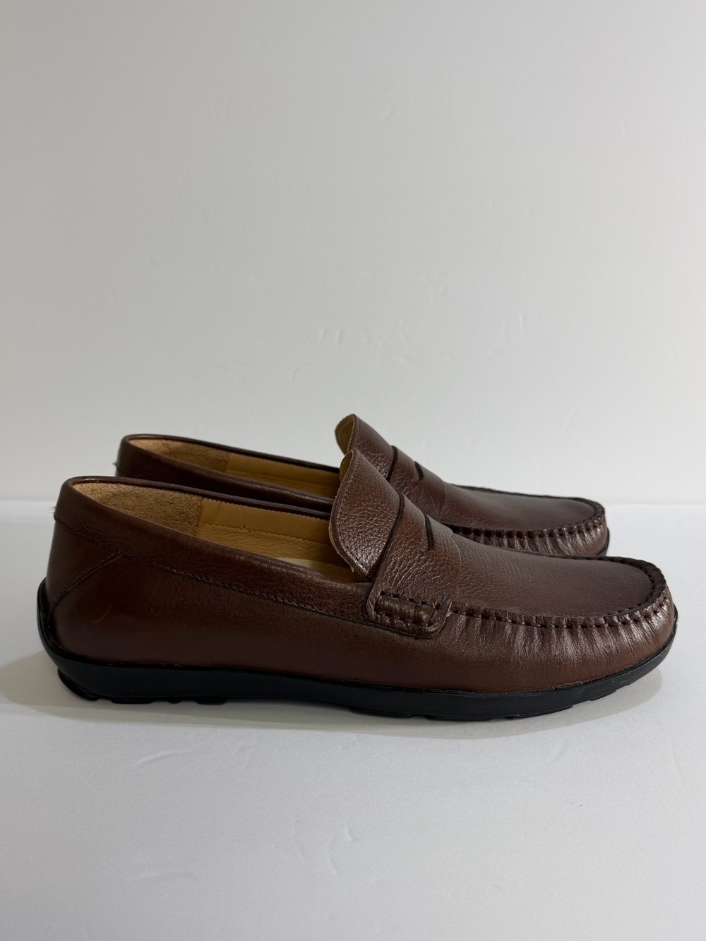 Samuel Hubbard Leather Penny Loafers Brown Comfort Driving Shoes Men’s 10.5W